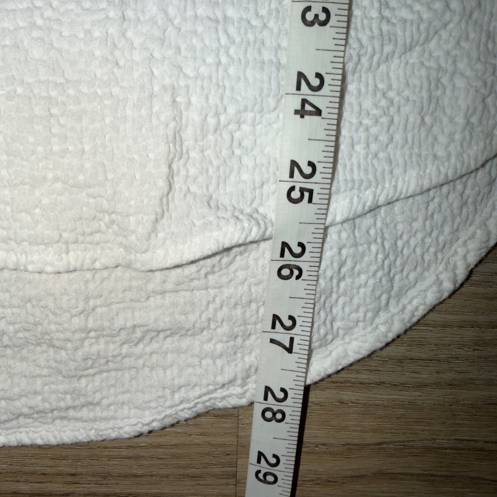 Pilcro and the Letterpress Anthropologie White Textured Cotton Tunic XS White - Picture 3 of 8